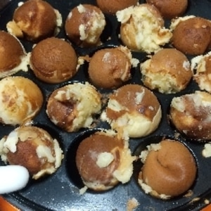 たこ焼き器でまん丸ホットケーキ